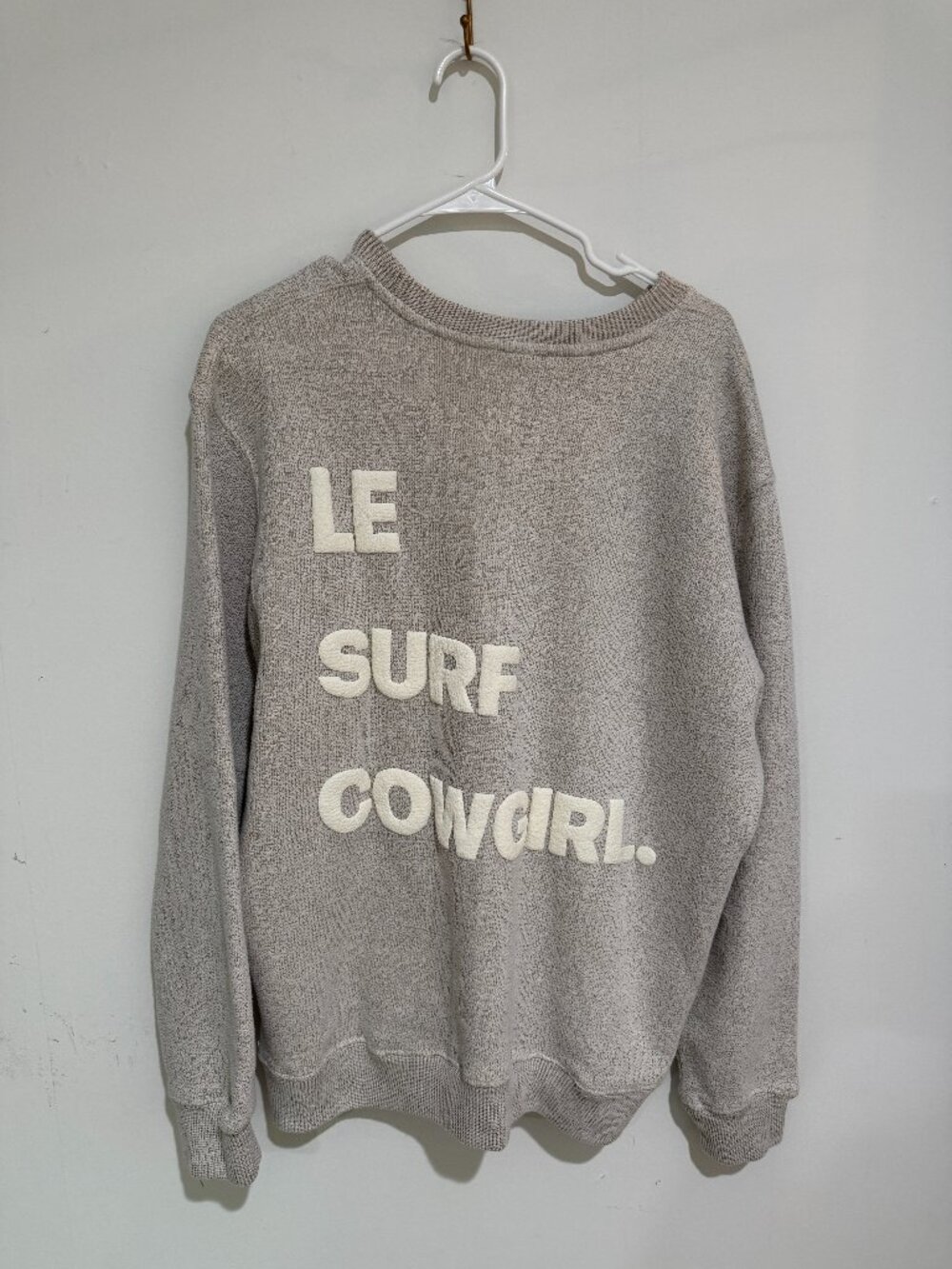 LE SURF CLUB Le Surf Cowgirl  Sweatshirt Ping Pong Surf Club Sz L